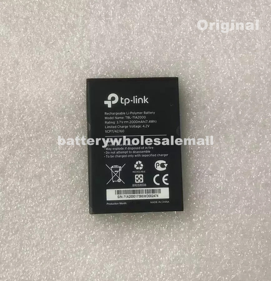 Batteria TBL-71A2000 2000mAh Per TP-LINK TL-TR861, TL-MR761, M5350 E Altri - Nuova