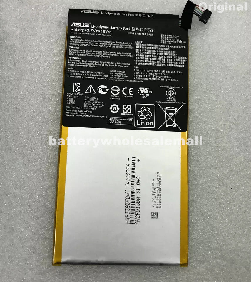 Batteria C11P1328 19Wh/4980mAh per ASUS