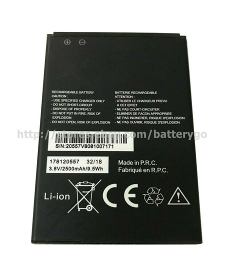 New 2500mAh 9.5Wh 3.8V Battery For MobiWire 178120557 Smartphone