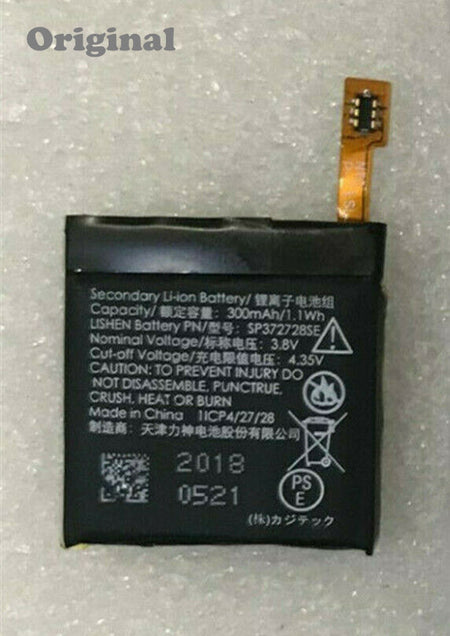 New 300mAh Battery SP372728SE For Ticwatch 2/E/S Ticwatch2 WE11056