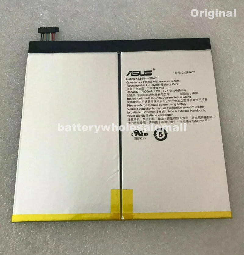 New 30Wh 3.85V Battery C12P1602 For ASUS Zenpad Z10 P001 ZT500KL