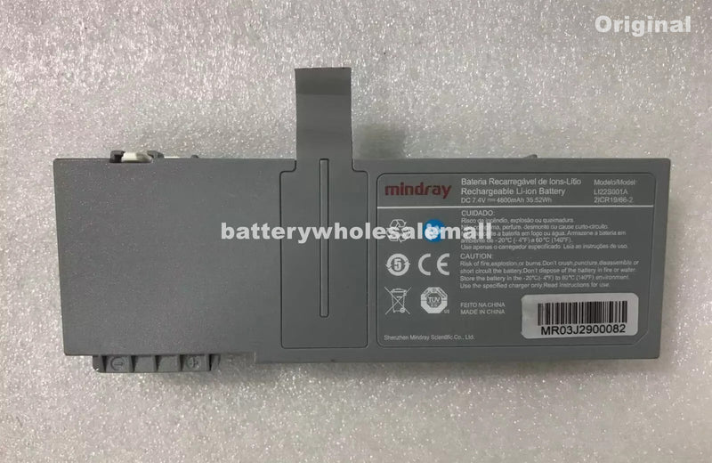 New 4800mAh 35.52Wh 7.4V Battery For Mindray LI22S001A 2ICR19/66-2