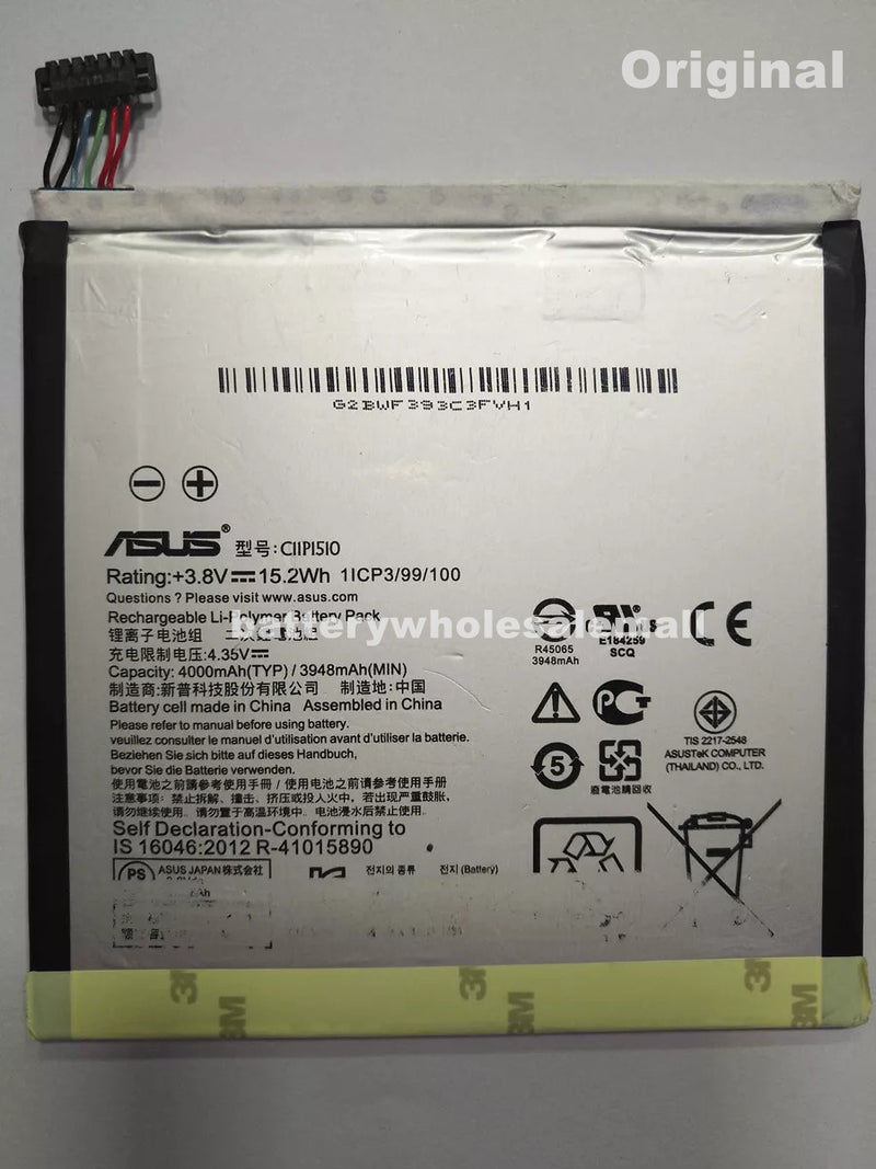 New 15.2Wh Battery C11P1510 For ASUS ZenPad S 8.0 Z580CA C1-BK 8" 64GB