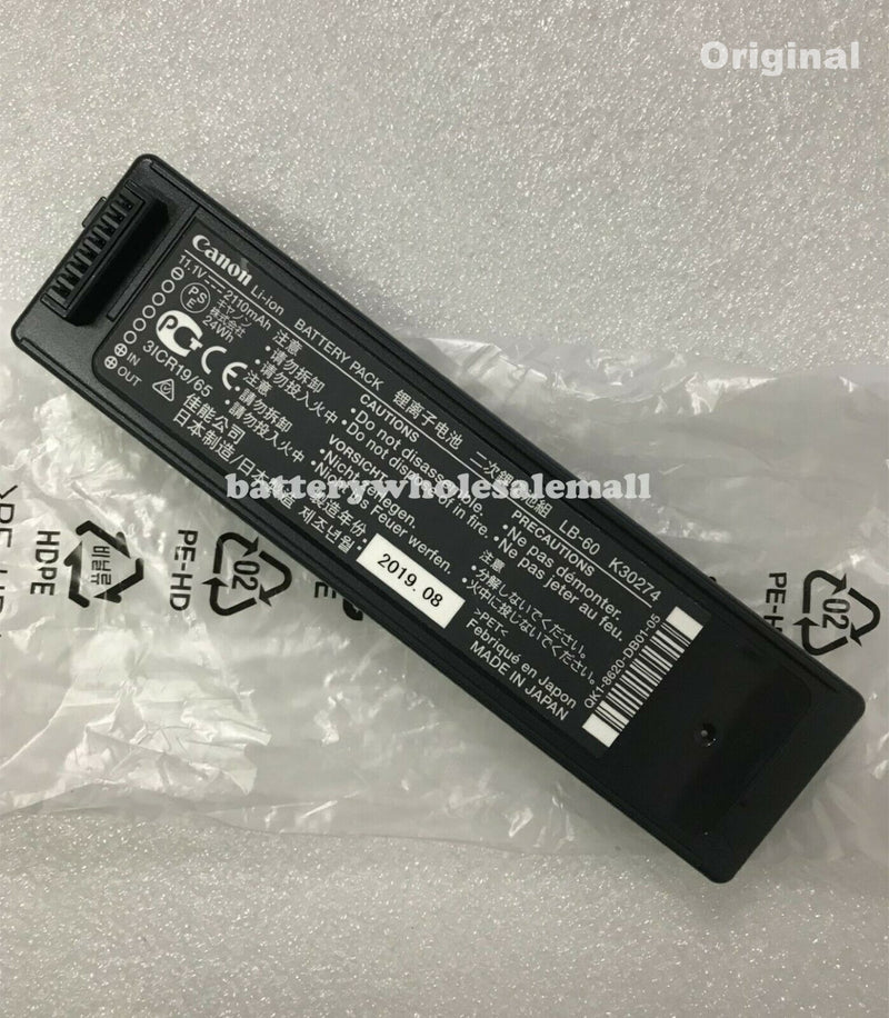 New 2110mAh Battery LB-60 K30274 For CANON LK-62 PIXMA i260 i320 iP100 iP100 min
