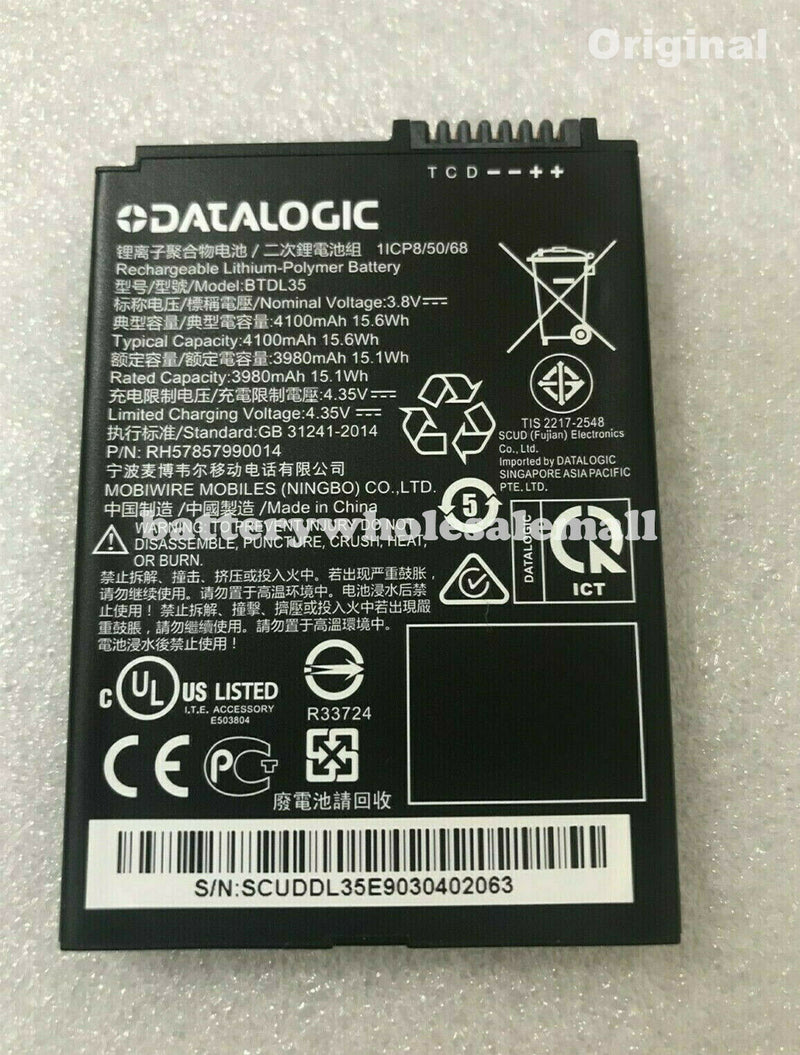 New 4100mAh Battery BTDL35 For Datalogic Memor 10 94ACC0191 RH57857990014