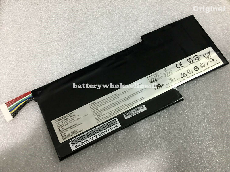 New 4500mAh 11.4V Battery BTY-M6K For MSI Stealth Pro MS-17B4 MS-16K3 GS63VR 7RG-005