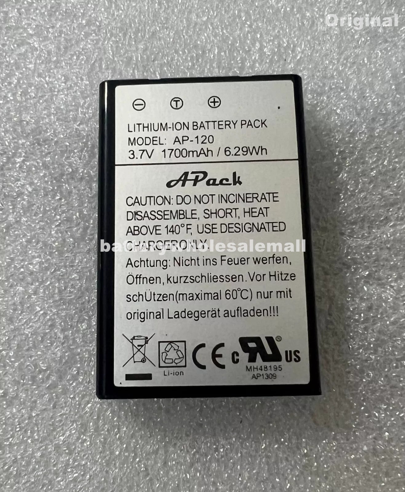 Apack Battery New Original 1700mAh 6.29Wh 3.7V Rechargeable Battery For APACK AP-120