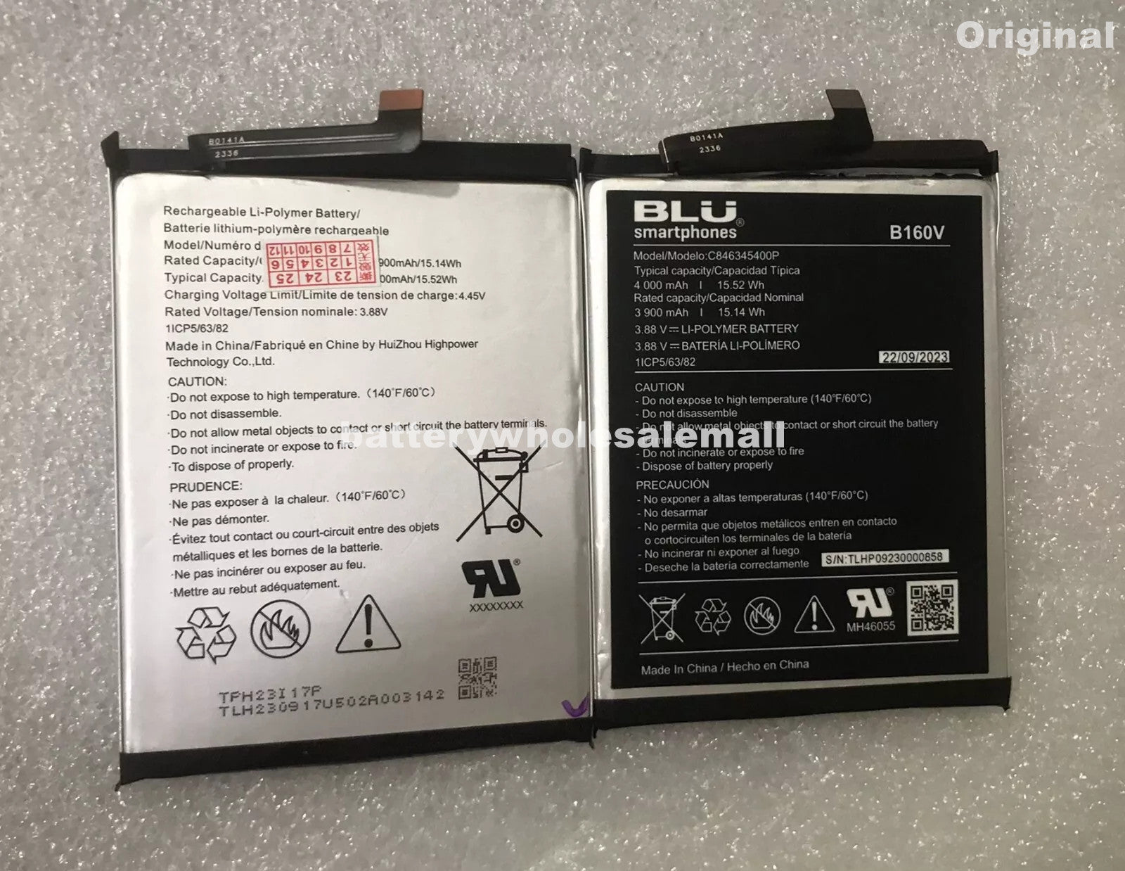 New Original 4000mAh Battery C846345400P For BLU VIEW 5 B160V Smart Ph
