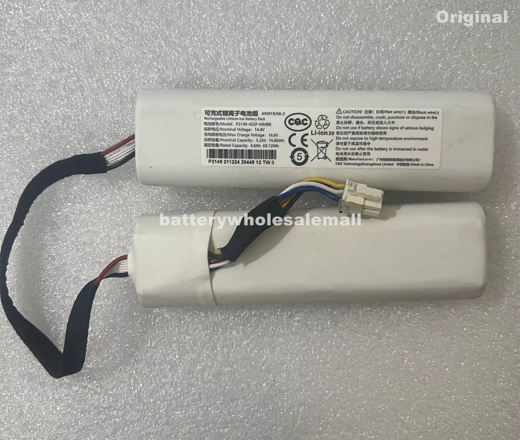 New Original 5.2Ah Battery P2149-4S2P-MMBK For Dreame W10 W10s W10 Pro