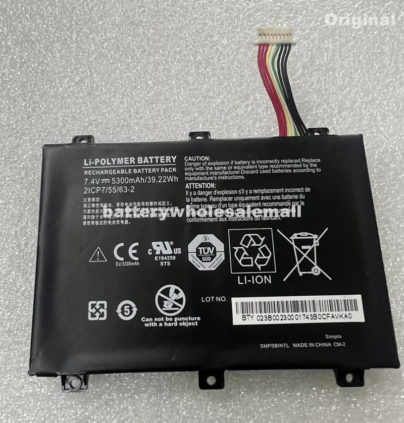 New Original 5300mAh Battery SMP-BOBCACLL4 For Xplore B10 IX101B2 D10 iX101B1