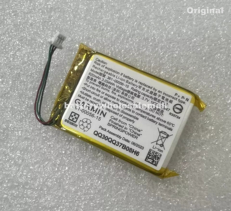 New Original 820mAh 3.7V Battery 361-00056-15 For Garmin Drive 60 61 GPS
