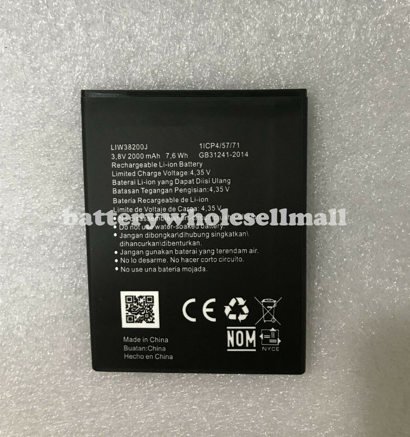 New 2000mAh 7.6Wh 3.8V Replacement Battery LIW38200J For Hisense U962 2019, U964
