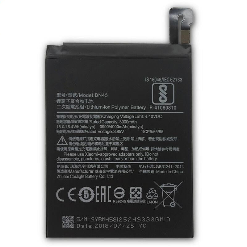 New 3900mAh Battery BN45 For Xiaomi Mi Note 2 & Redmi Note5 + Nice Tools