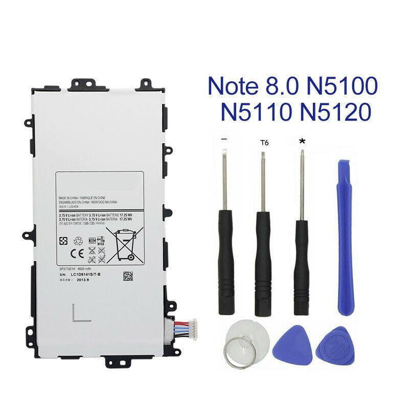 New 4600mAh Battery SP3770E1H Samsung Galaxy Note 8.0 GT-N5100 N5110 + Tools