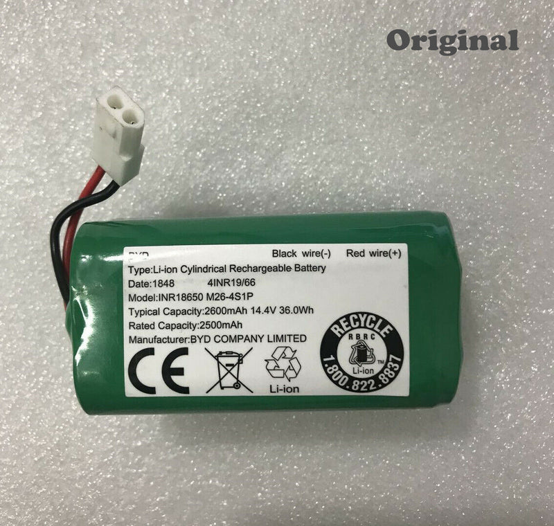 New 2600mAh 36.0Wh 14.4V Battery For BYD INR18650 M26-4S1P